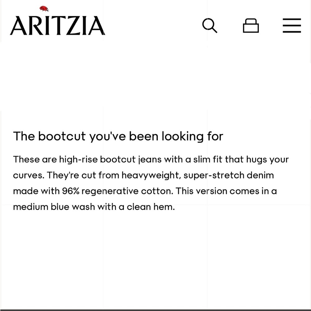 NWT Aritzia Denim Forum Diaz Jeans Size 32 - Picture 11 of 11